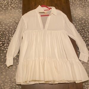 White HM shirt dress